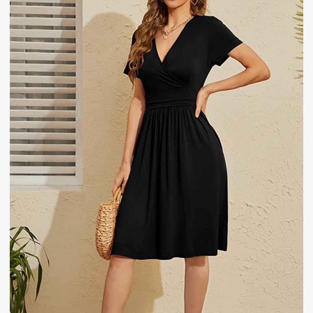 Black Flowy Summer Dress